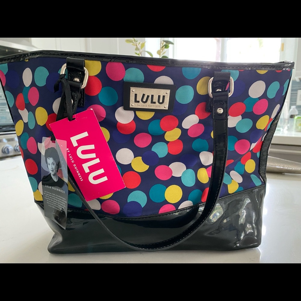 Lulu by Lulu Guinness Multi Dot Large Tote